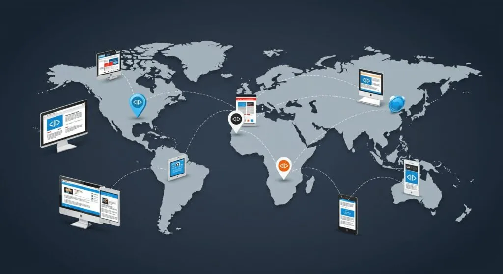 Gráfico ilustrando os diferentes tipos de segmentação disponíveis no Google Display Ads, como Affinity Audiences, In-Market Audiences e Remarketing.